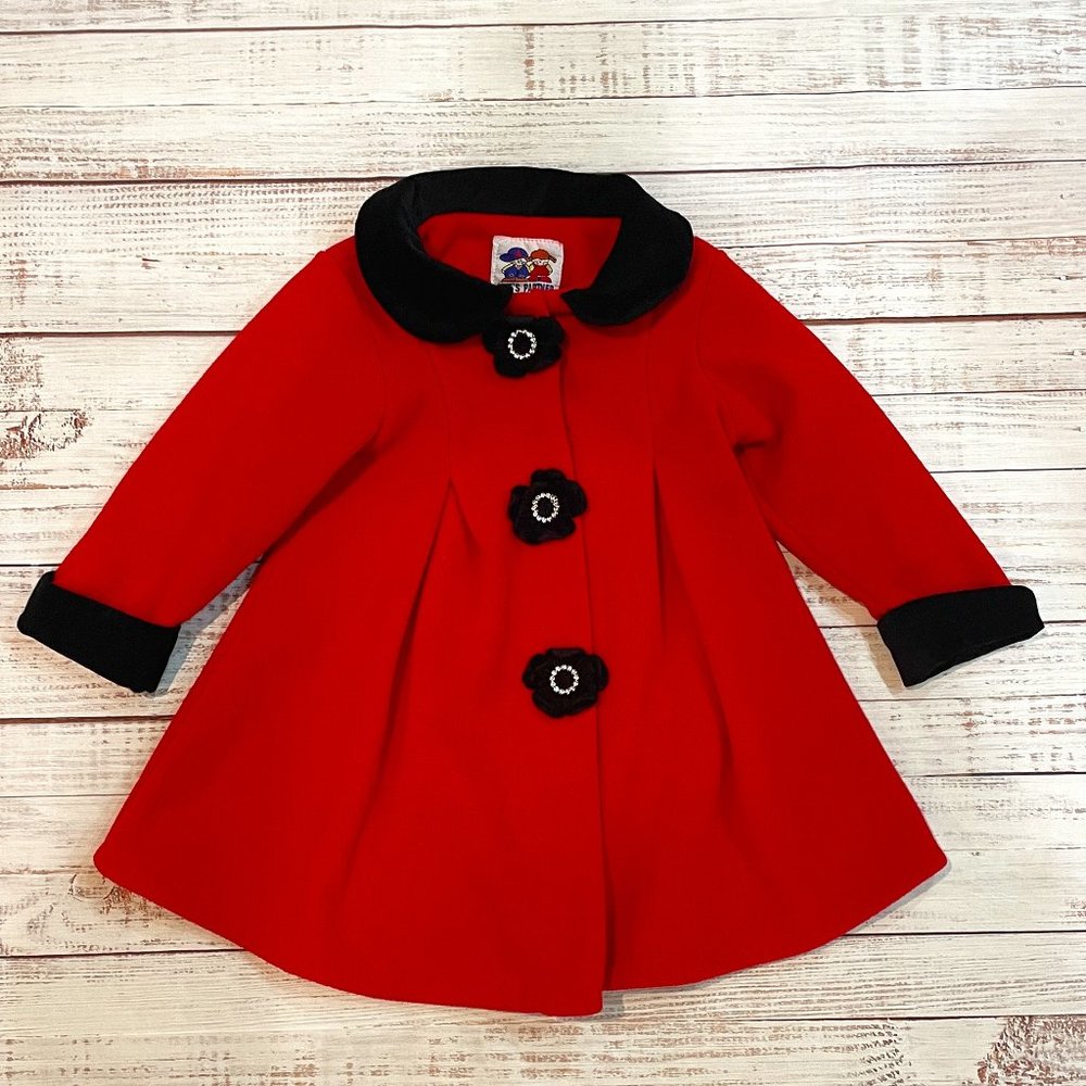 Girl Pleated Dress Coat